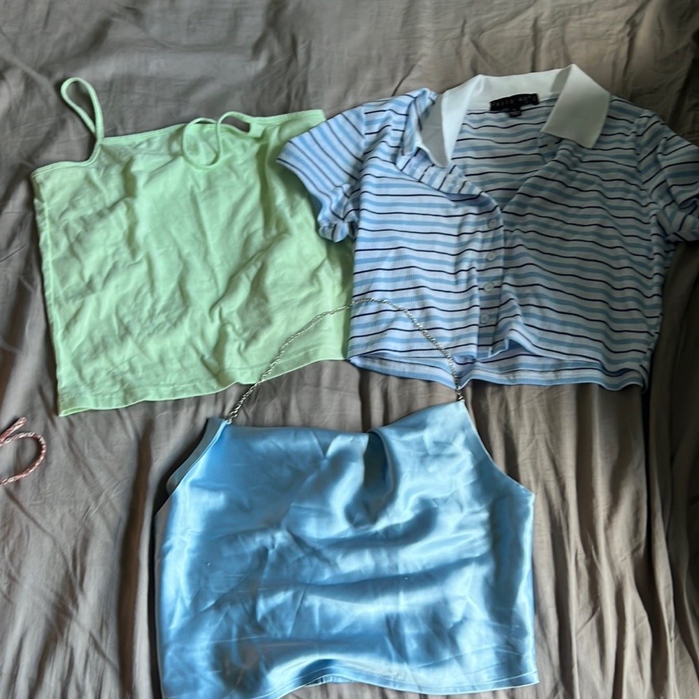 3 for 1 mix! Tanks and a button tee